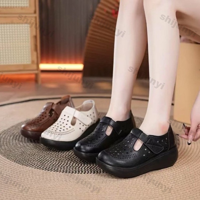 Circle Hook Set - Women's Wedge Casual Shoes 2026 Summer