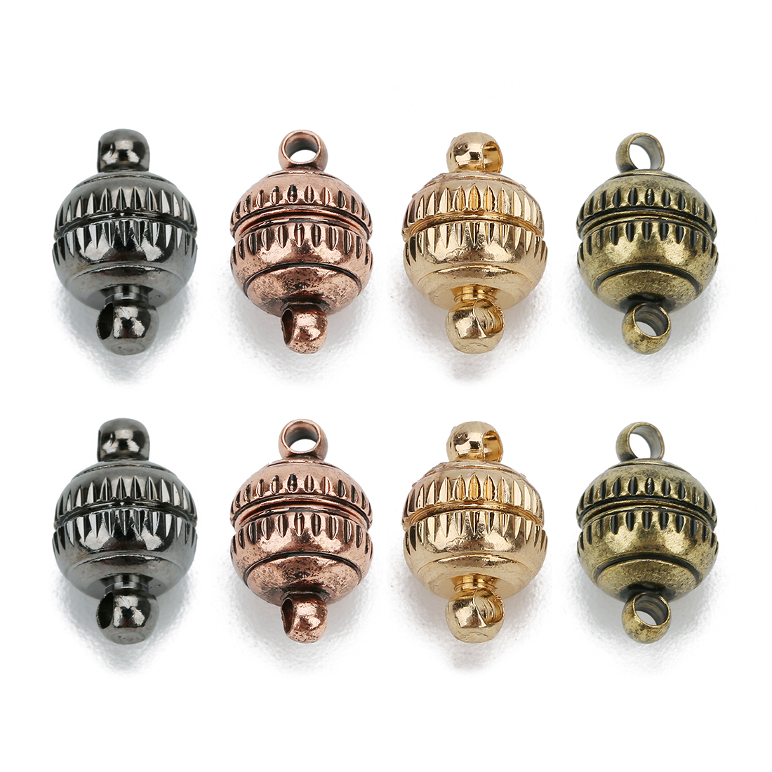 Circle Hook Set - 5pcs/lot Copper Strong Magnetic Clasps Round