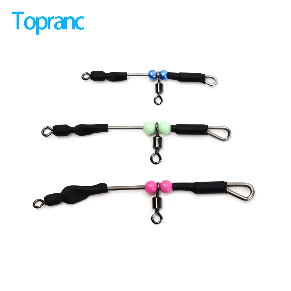 Saltwater Fishing Hook - Topranc 3-Way Fishing Swivel Line Connector