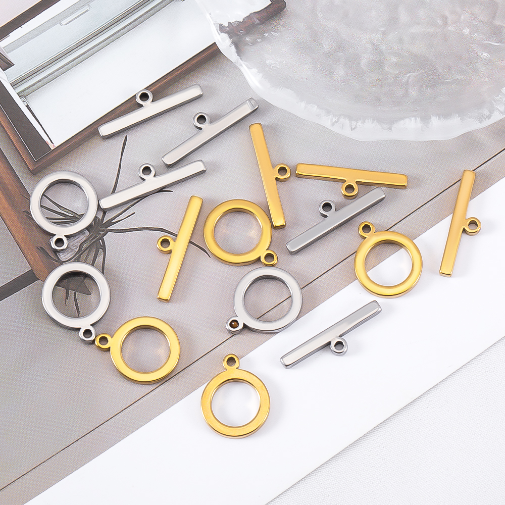 Circle Hook Set - 5 Sets Stainless Steel Toggle Jewelry