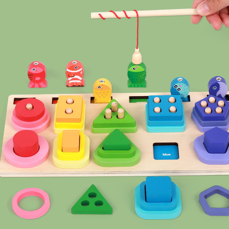 Wooden Multifunctional Toys fo - مراجعة Fishing Equipment For Kids وسعره