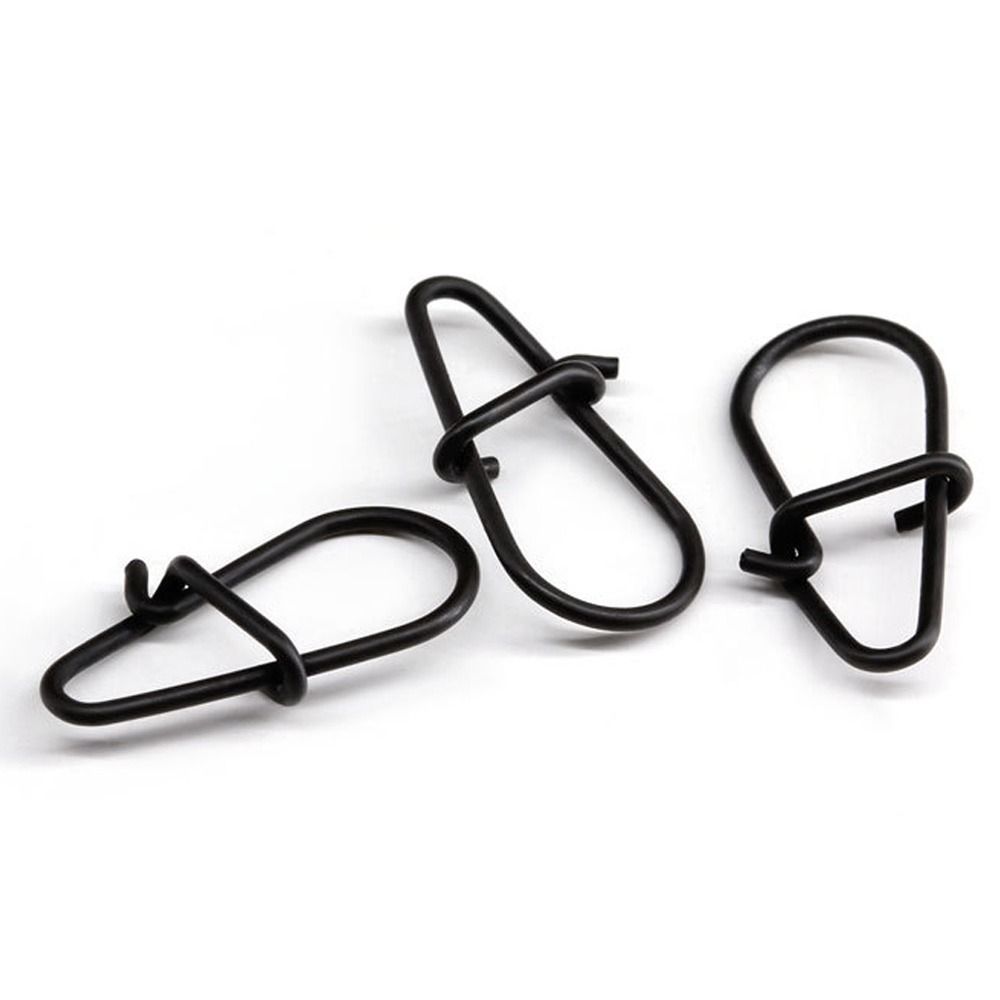 100Pcs/lot Matte black Snap Fi - مراجعة Fishing Equipment Hook وسعره