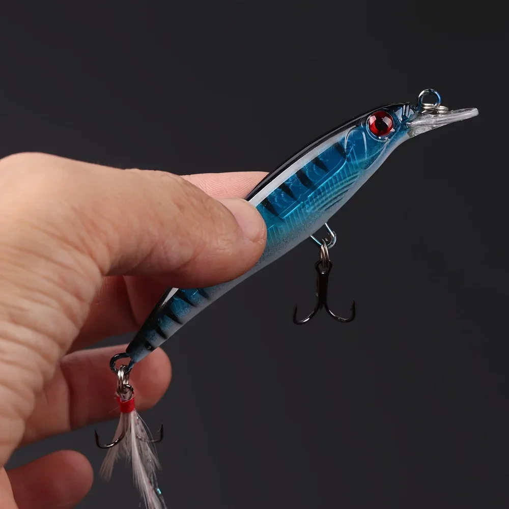 Laser 3D Eyes Bionic Minnow Fi - مراجعة Fishing Equipment Carp وسعره