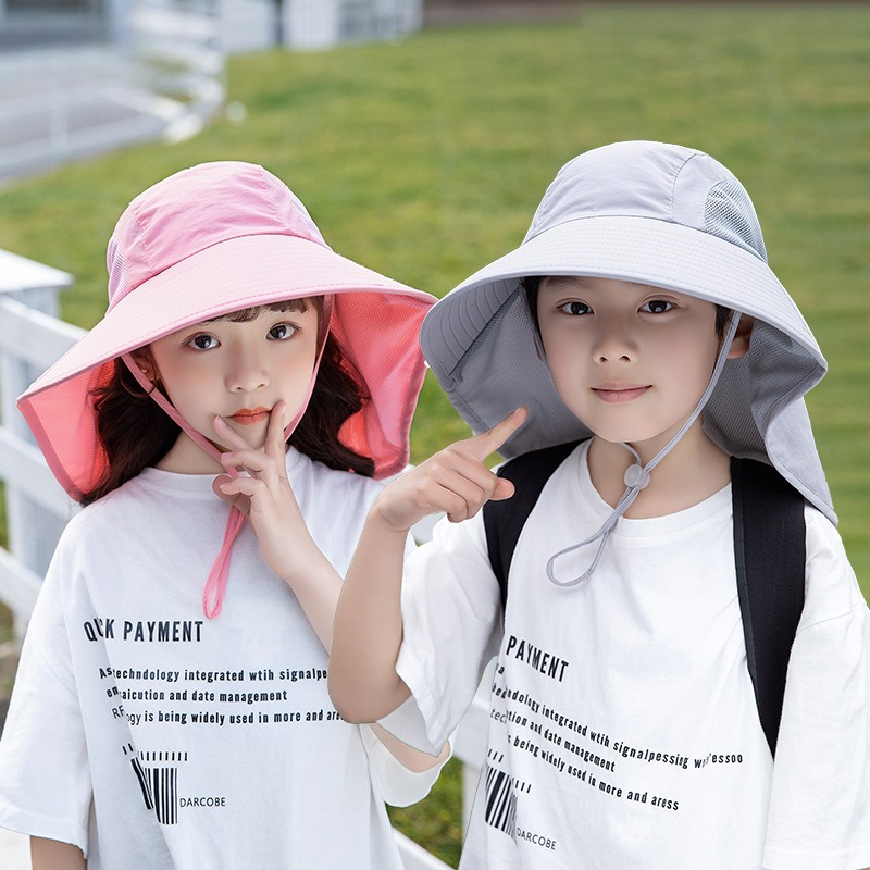 Kids Sun Hat with Neck Flap UV - مراجعة Fishing Equipment For Kids وسعره