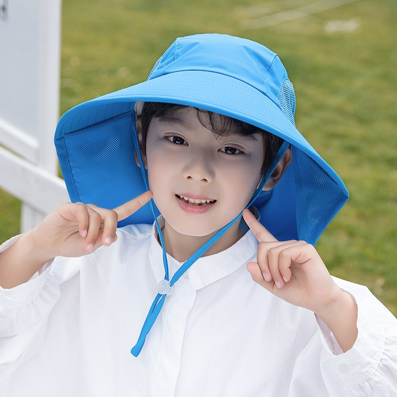 Kids Sun Hat with Neck Flap UV - مراجعة Fishing Equipment For Kids وسعره