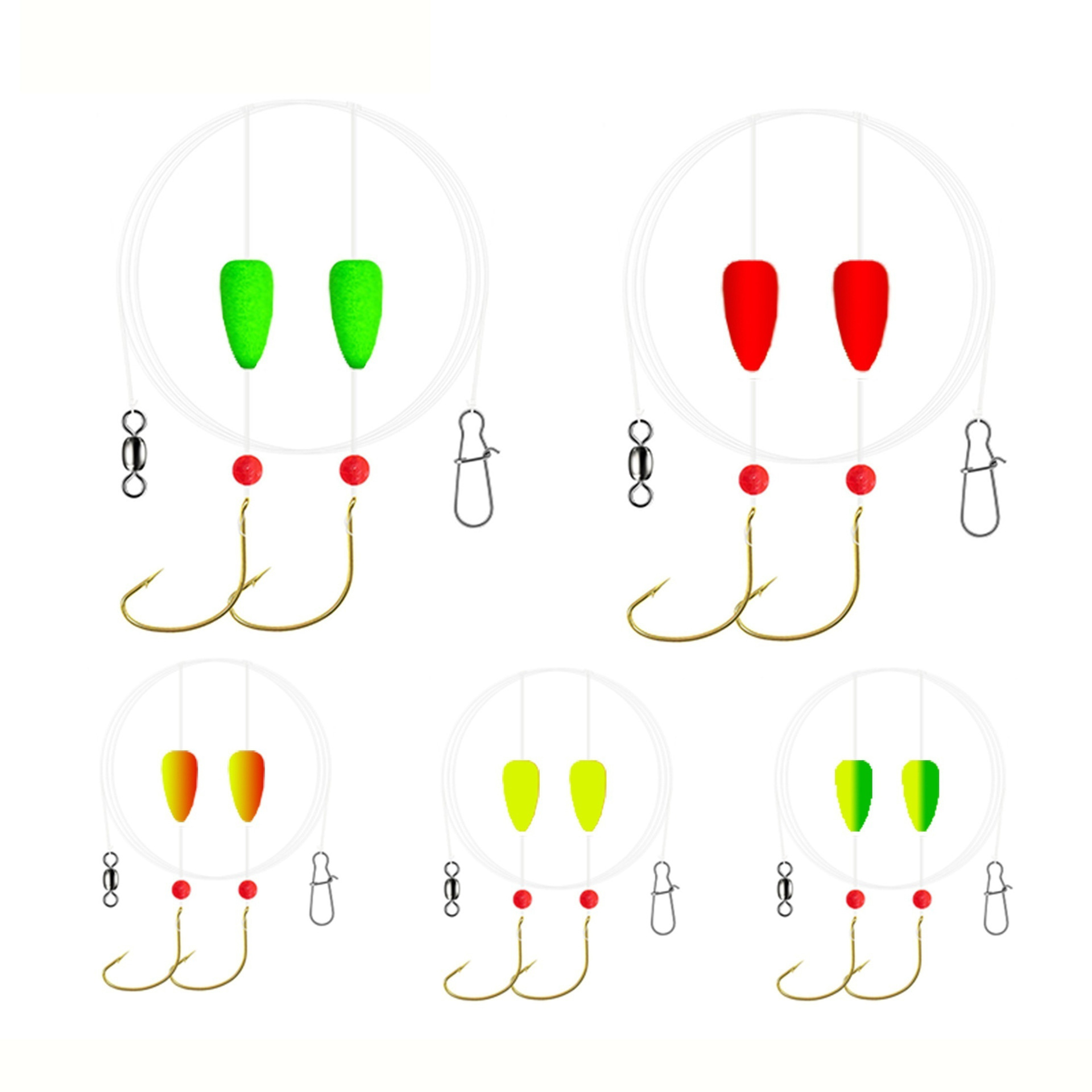 1-5PCS Pompano Rigs Surf Fishi - مراجعة Snell Fishing Rig وسعره