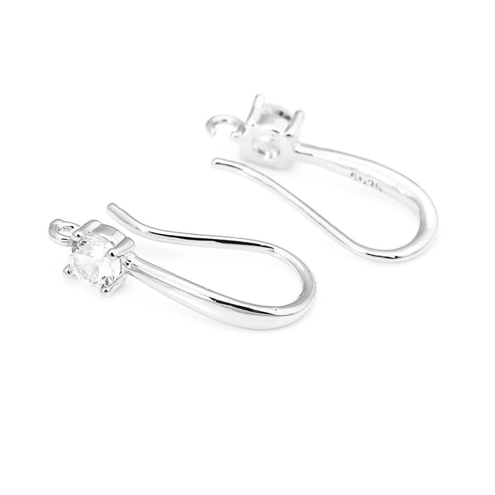18K Gold Color Brass with Zirc - مراجعة Circle Hook Set وسعره