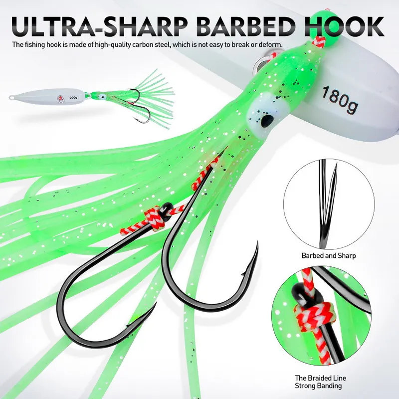 1Pcs Inchiku Jig Lures 40g-200 - مراجعة Saltwater Fishing Hook وسعره