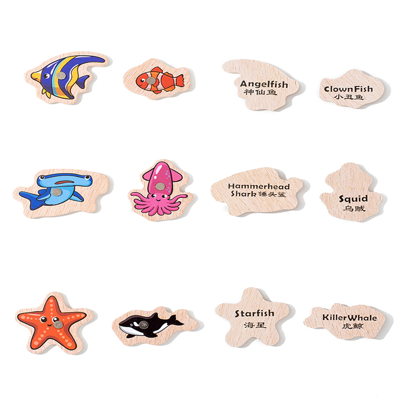Fishing Toys Montessori Wooden - مراجعة Fishing Equipment For Kids وسعره