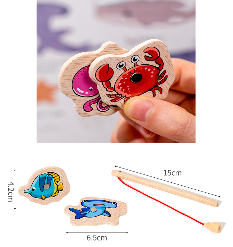 Fishing Toys Montessori Wooden - مراجعة Fishing Equipment For Kids وسعره
