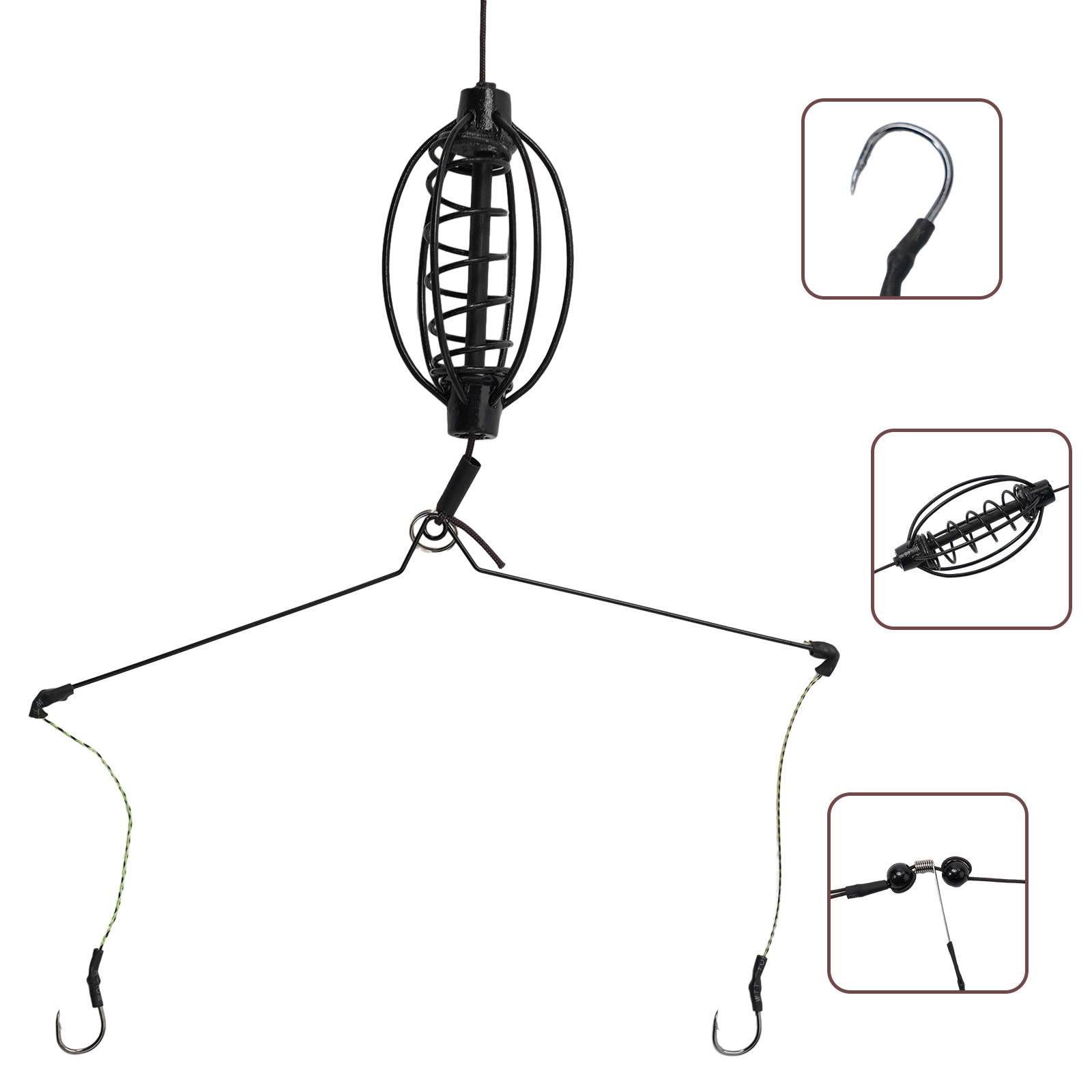 1x Carp Fishing Feeder Fishing - مراجعة Braided Fishing Line وسعره