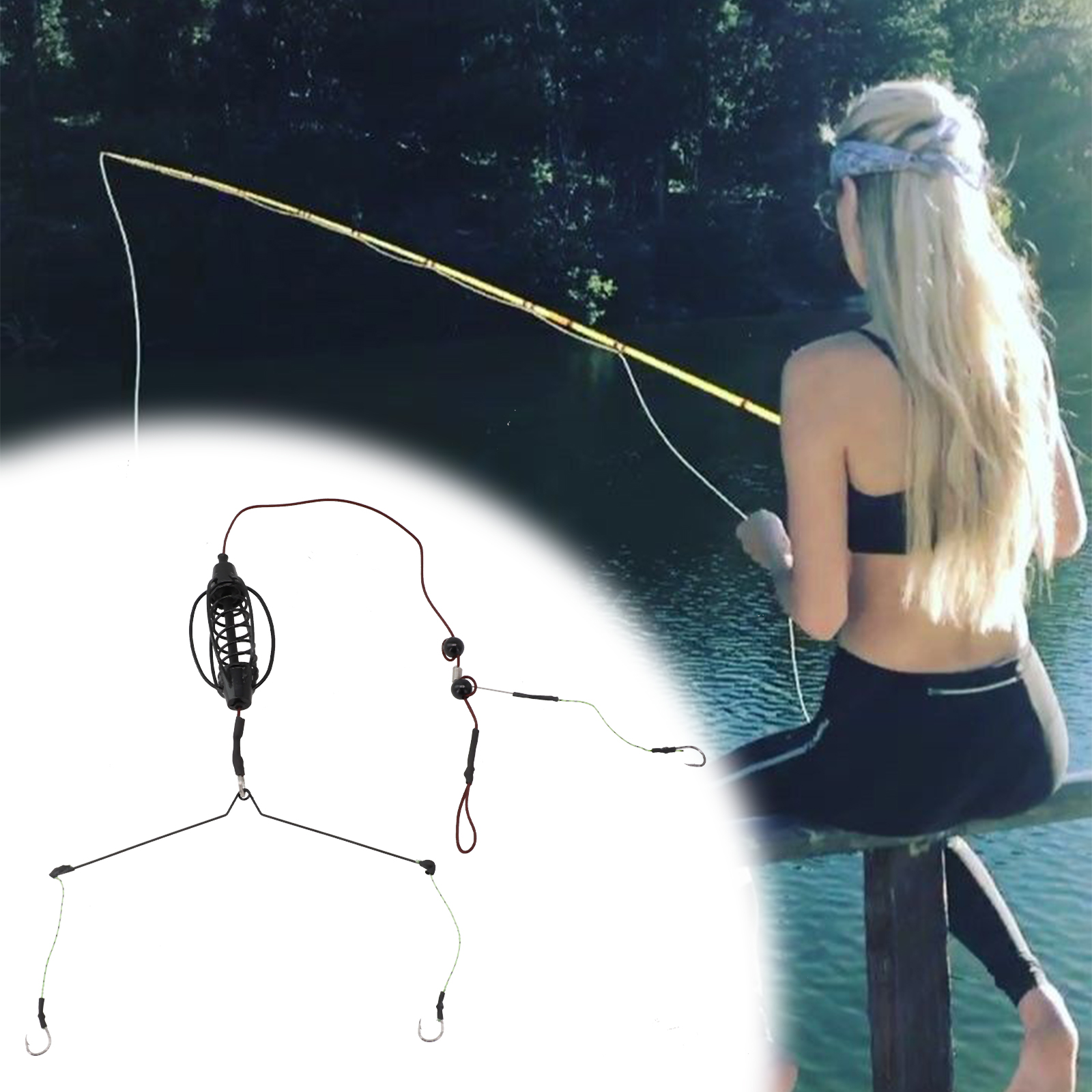 1x Carp Fishing Feeder Fishing - مراجعة Braided Fishing Line وسعره