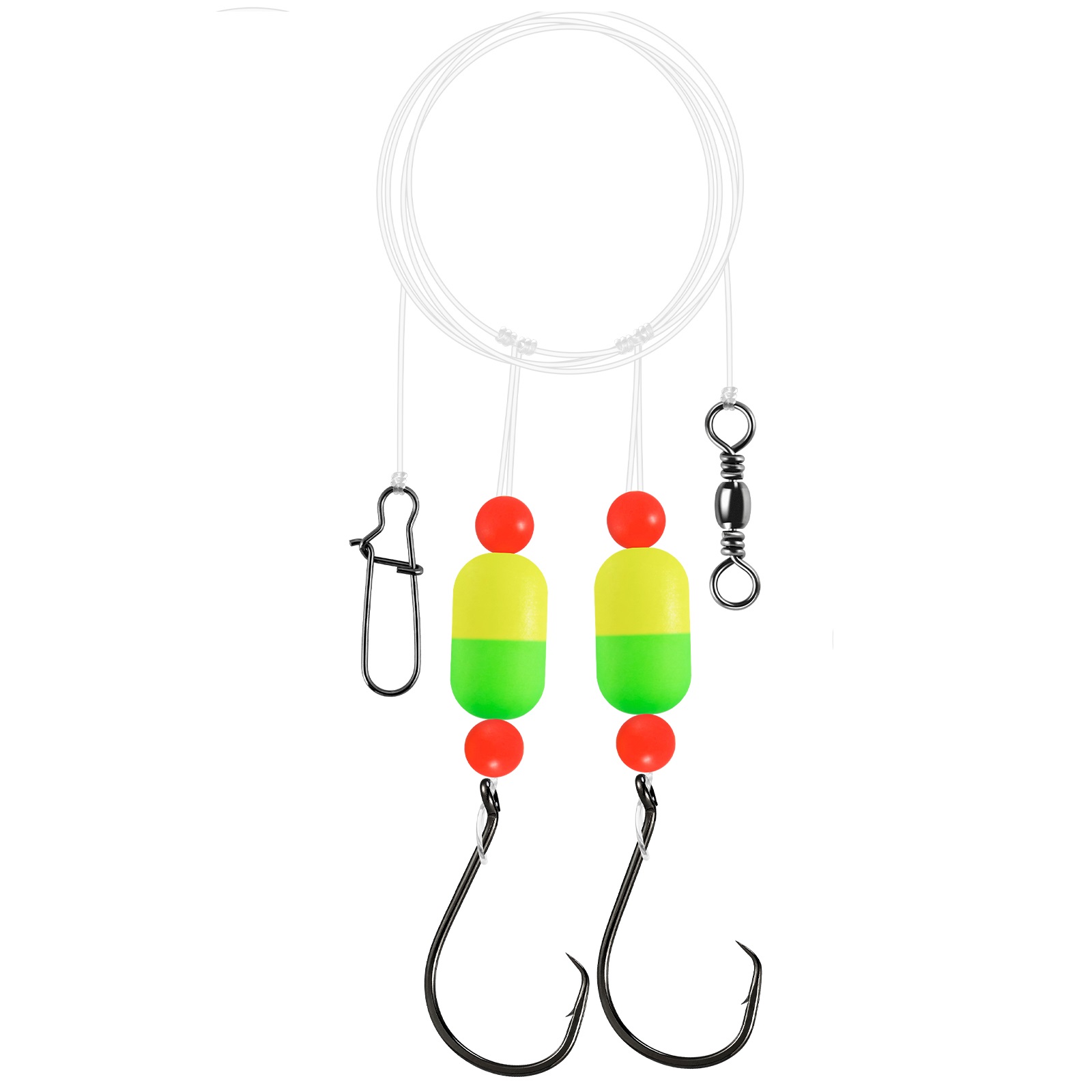 5pcs 100cm Pompano Rigs Surf F - مراجعة Snell Fishing Rig وسعره