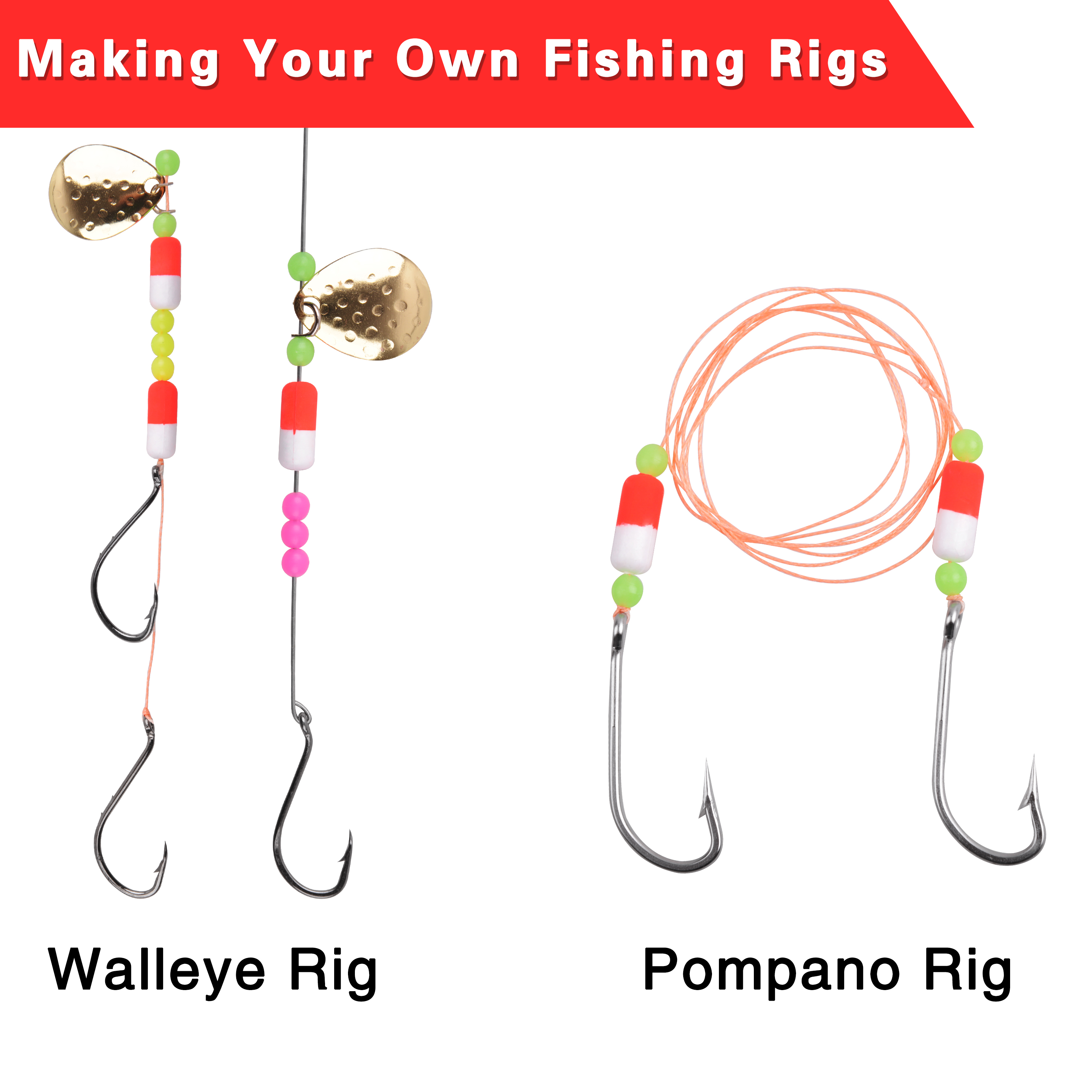 80PCS Foam Floats Pompano Fish - مراجعة Snell Fishing Rig وسعره