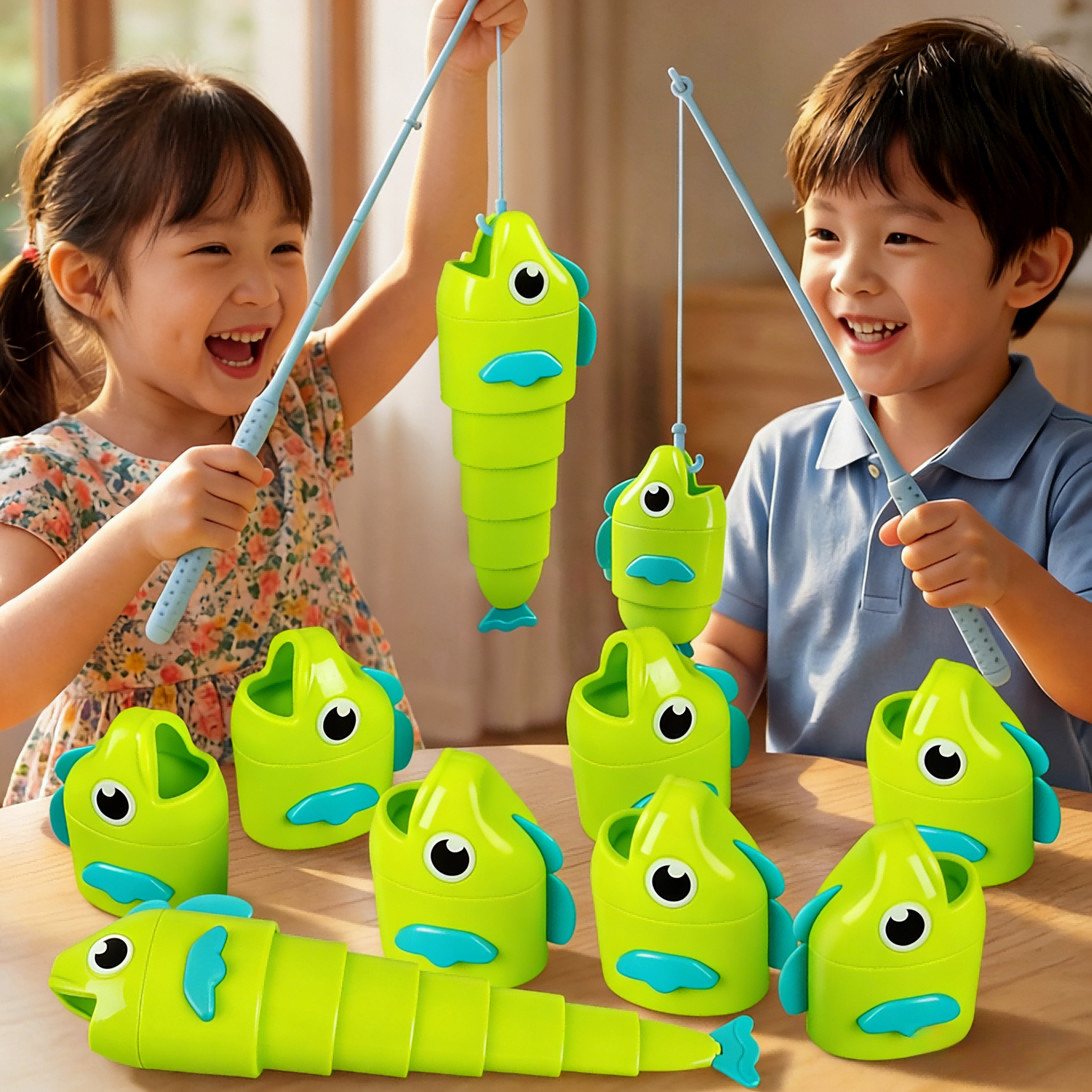 2 Player Telescoping Fish Catc - مراجعة Fishing Equipment For Kids وسعره
