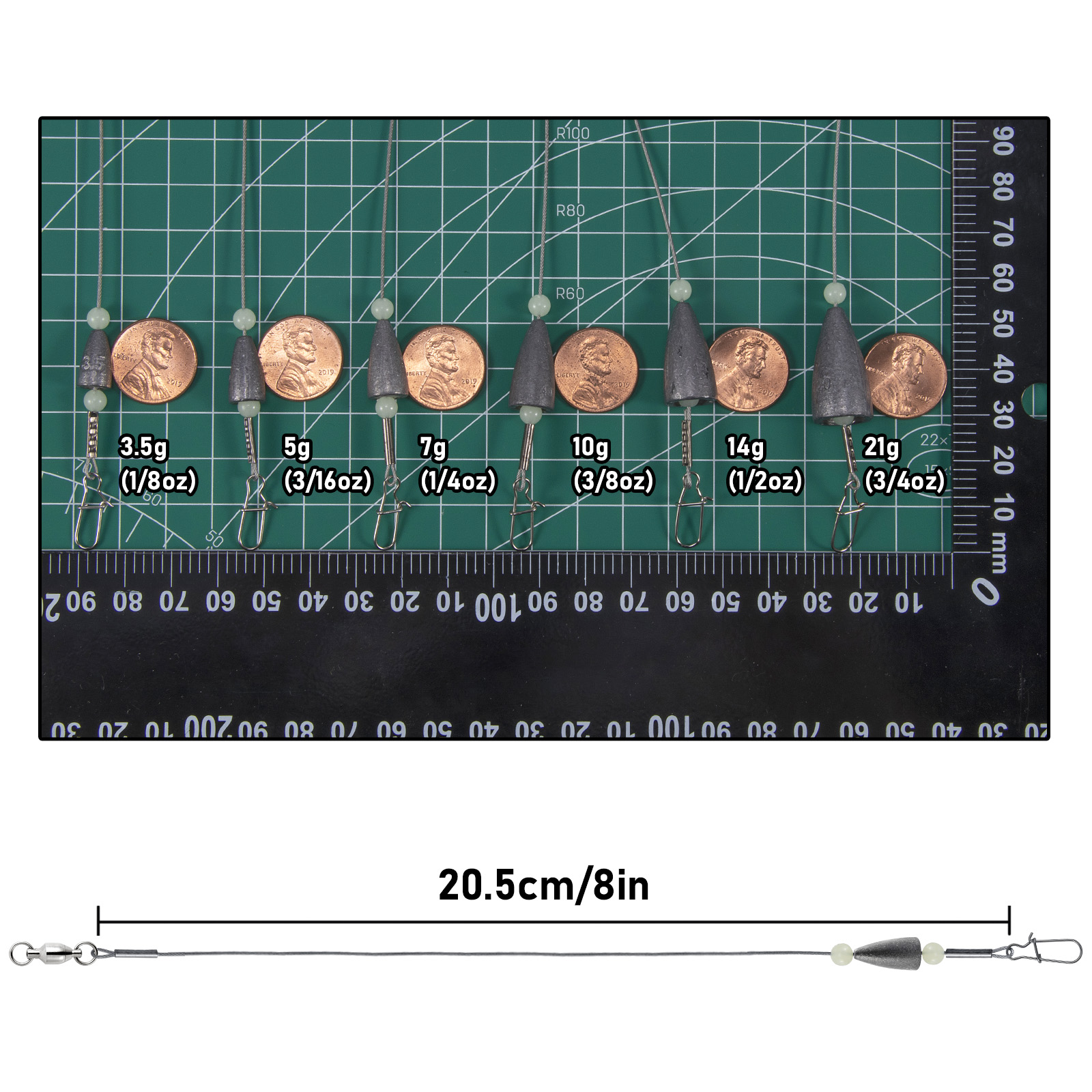 10pcs Carolina Rig Anti-bite F - مراجعة Snell Fishing Rig وسعره