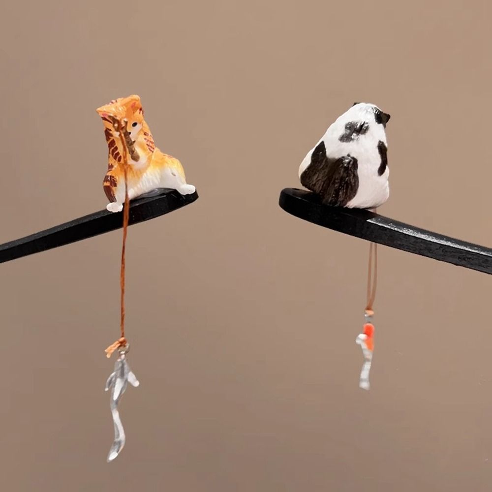 Cute Cat Fishing Wooden Hair S - مراجعة Fishing Equipment For Kids وسعره