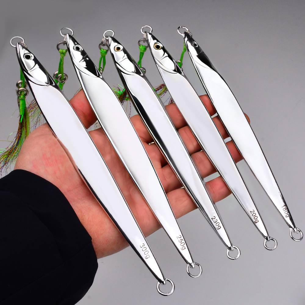 LHFSH 180g-300g Metal Jigging  - مراجعة Saltwater Fishing Hook وسعره