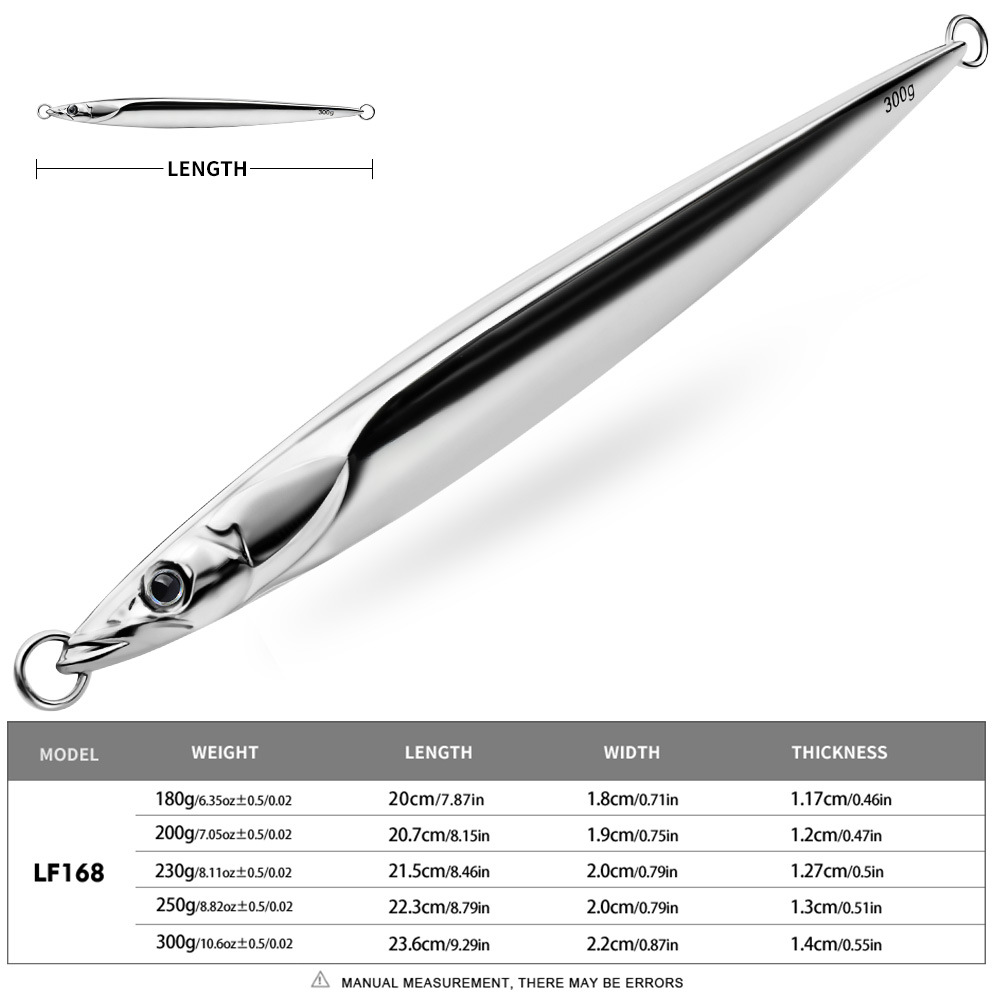 LHFSH 180g-300g Metal Jigging  - مراجعة Saltwater Fishing Hook وسعره