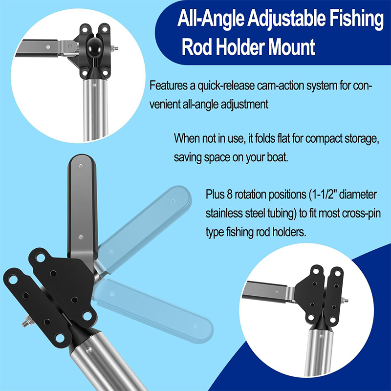 All-Angle Adjustable Fish Rod  - مراجعة Rod Holder Fishing وسعره