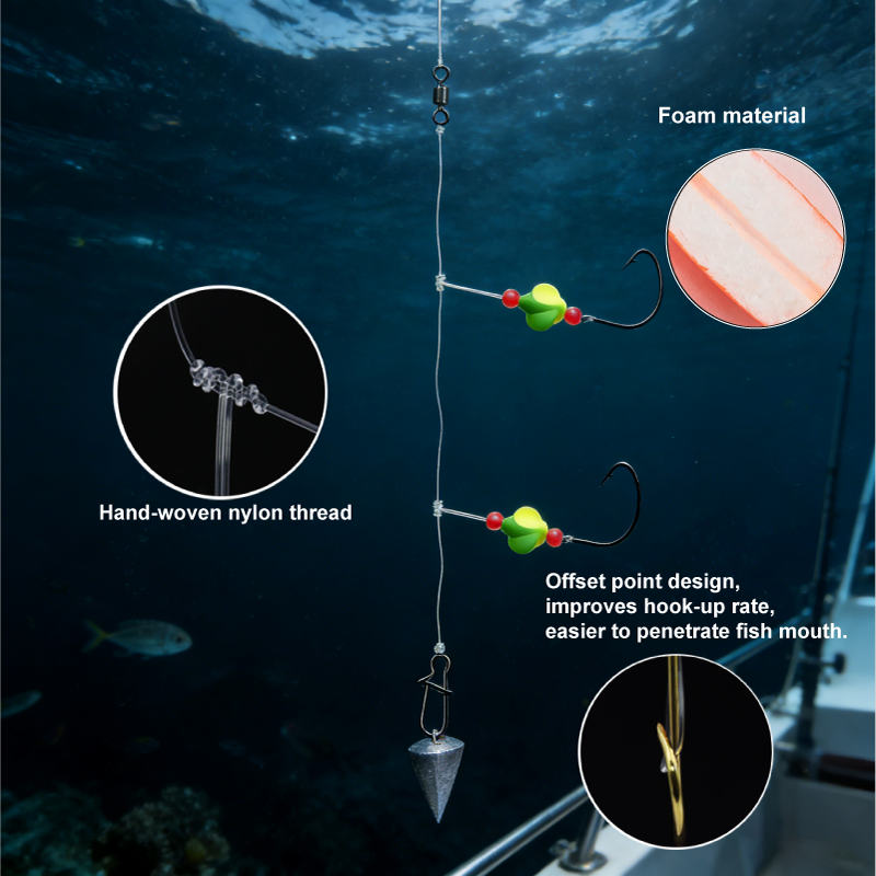 3/6Pcs Pompano Rigs Snell Floa - مراجعة Snell Fishing Rig وسعره