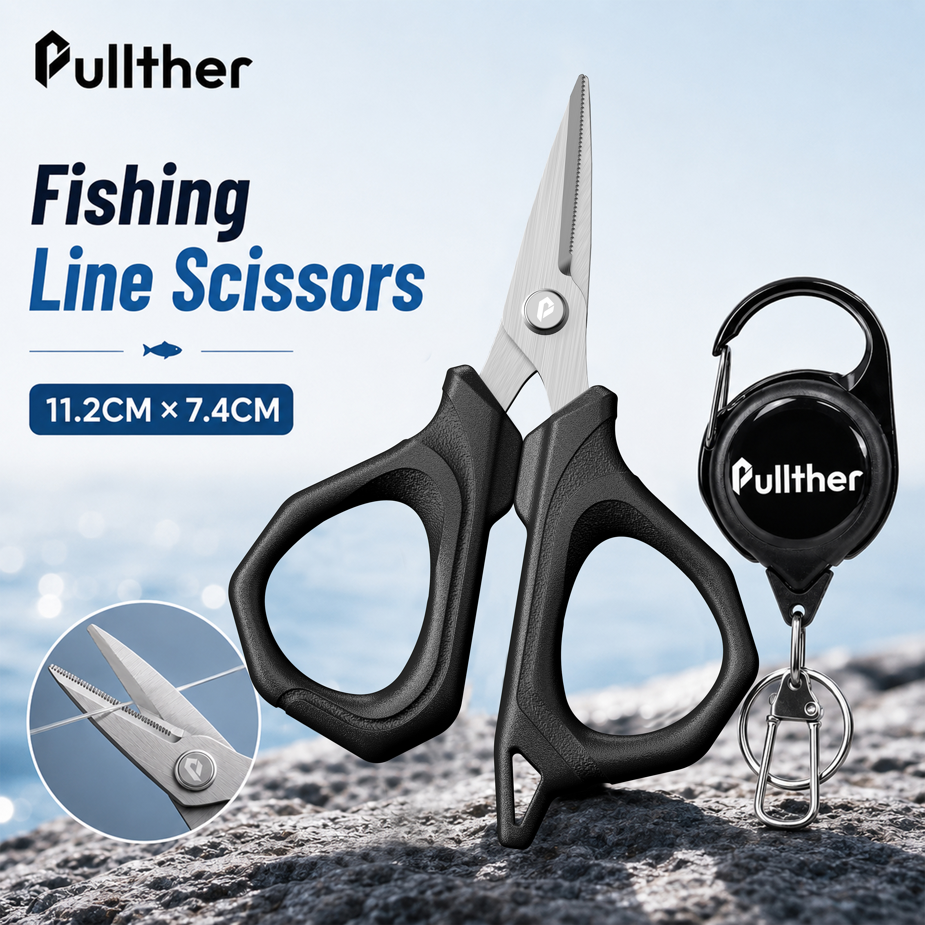 Fishing Scissors Stainless Ste - مراجعة Braided Fishing Line وسعره