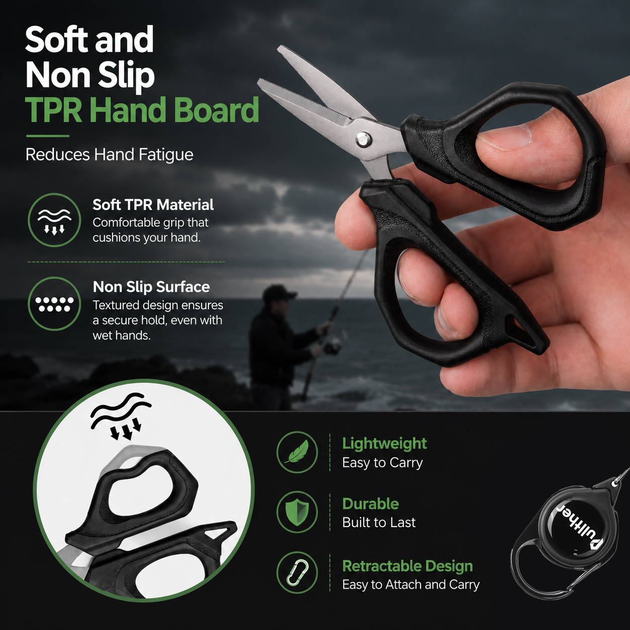 Fishing Scissors Stainless Ste - مراجعة Braided Fishing Line وسعره