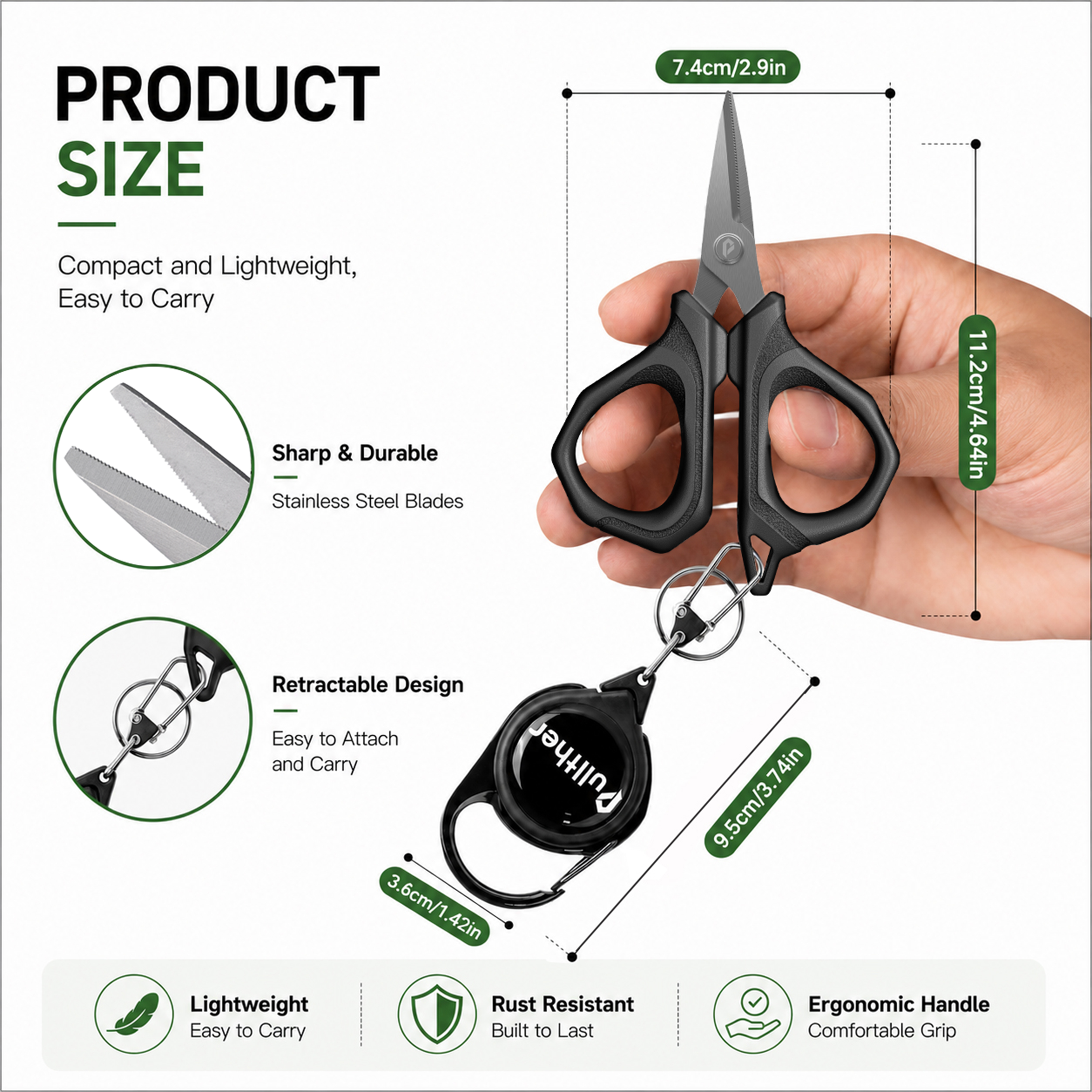 Fishing Scissors Stainless Ste - مراجعة Braided Fishing Line وسعره