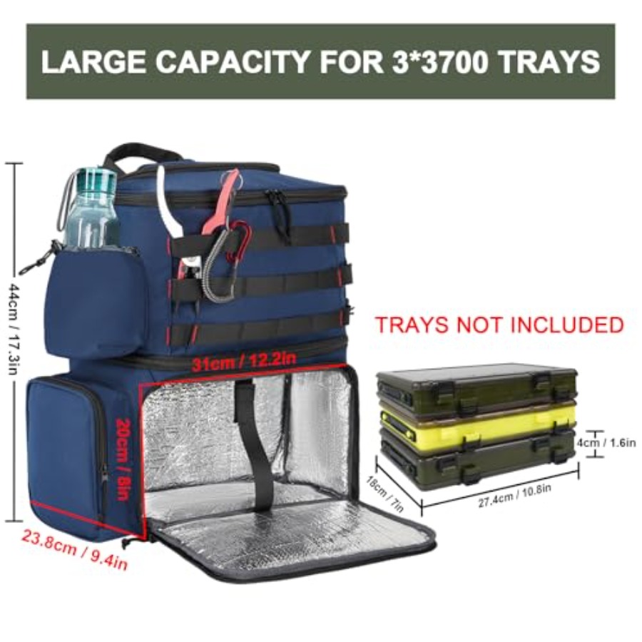 Fishing Backpack, Water Resist - مراجعة Rod Holder Fishing وسعره