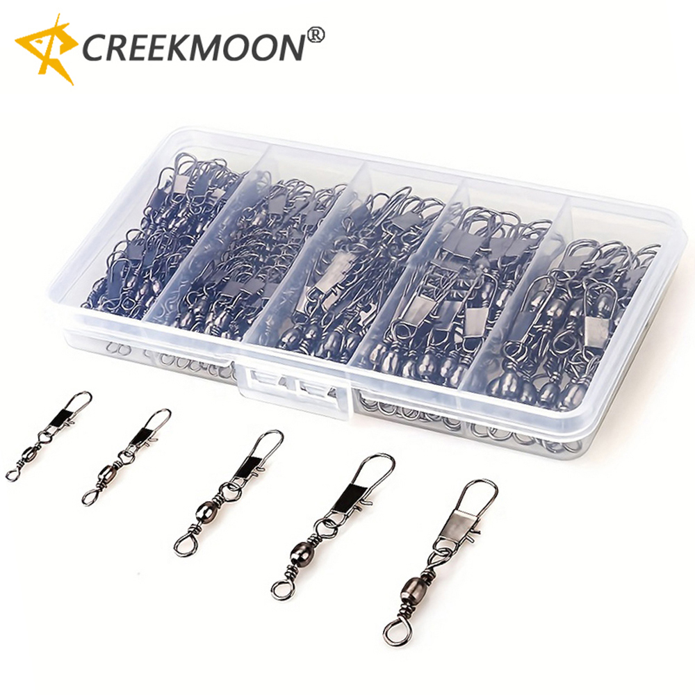 100Pcs/Lot 4#6#8#10#12# Swivel - مراجعة Fishing Equipment Hook وسعره