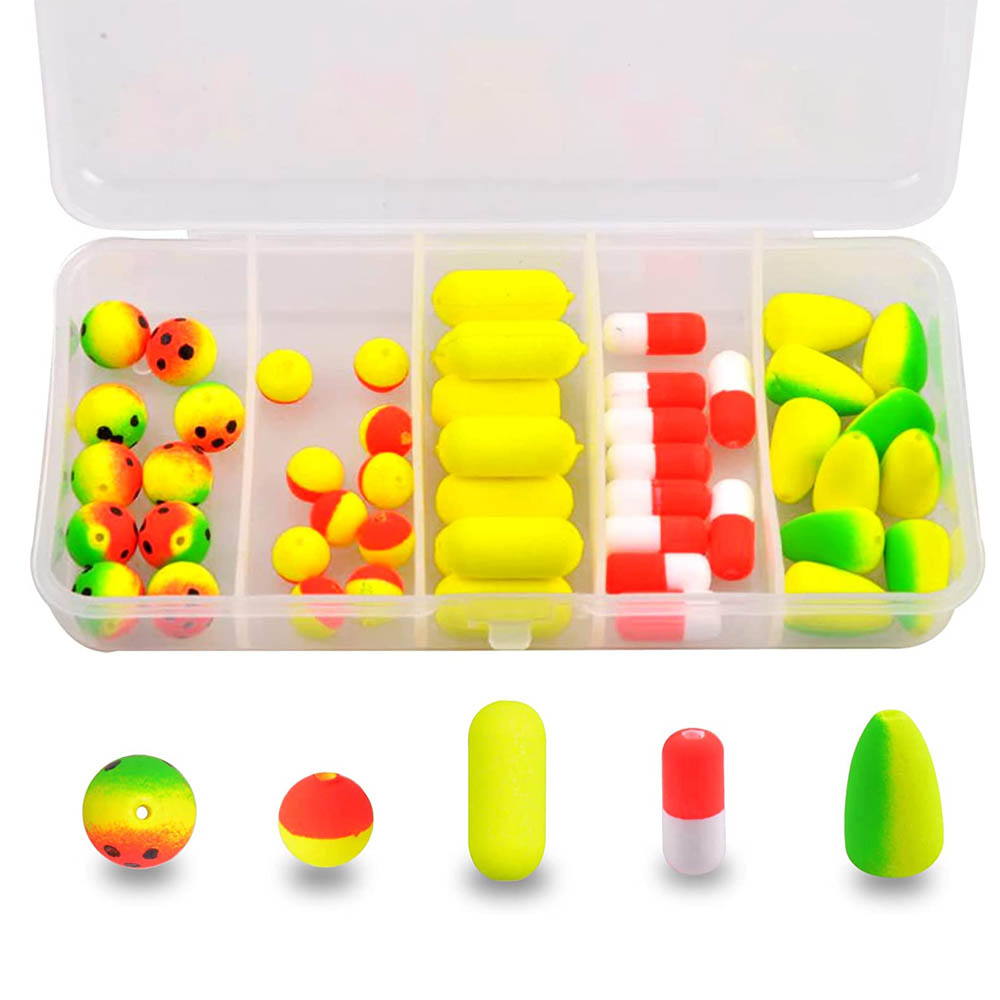 50Pcs Fishing Rig Floats Foam  - مراجعة Snell Fishing Rig وسعره