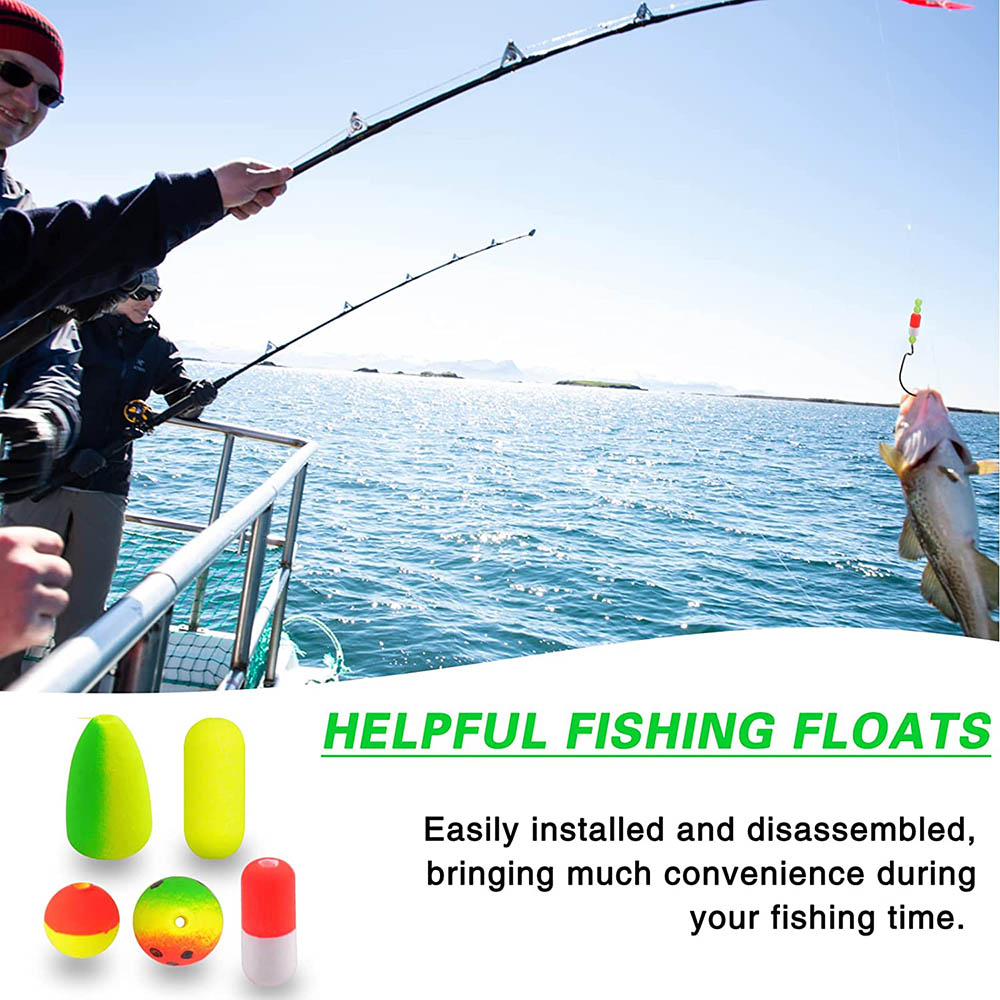 50Pcs Fishing Rig Floats Foam  - مراجعة Snell Fishing Rig وسعره