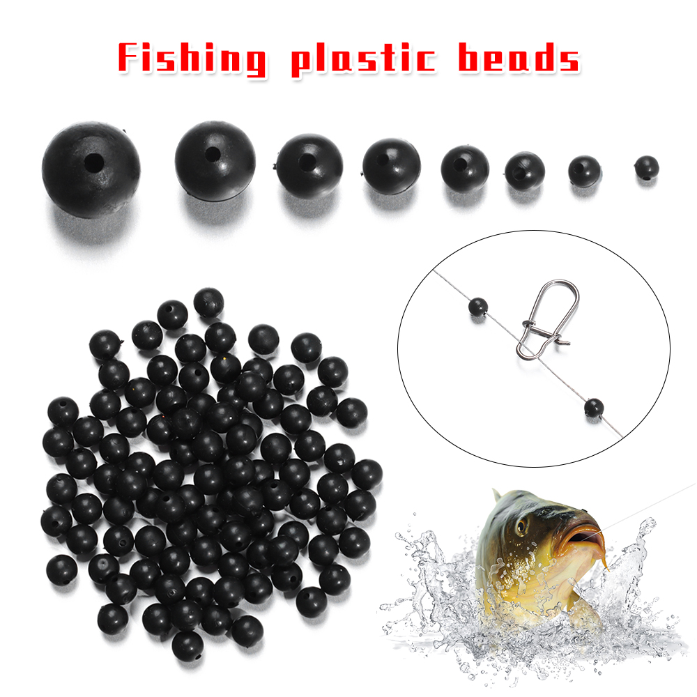100pcs/lot Fishing Beads Space - مراجعة Fishing Equipment Hook وسعره