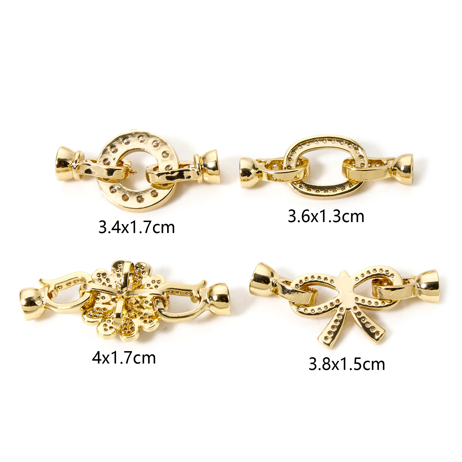 1pc Brass Fold Over Clasps Gol - مراجعة Circle Hook Set وسعره