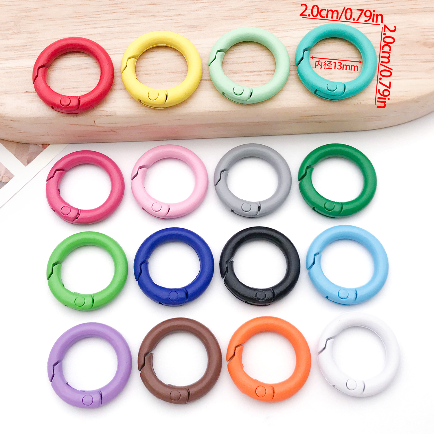 20mm Candy-Colored Spring Clas - مراجعة Circle Hook Set وسعره