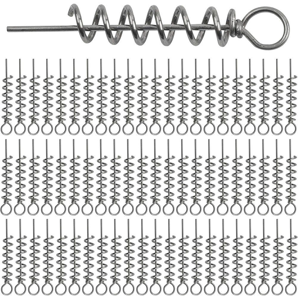 50Pcs Spring Twist Lock Fishin - مراجعة Fishing Equipment Hook وسعره