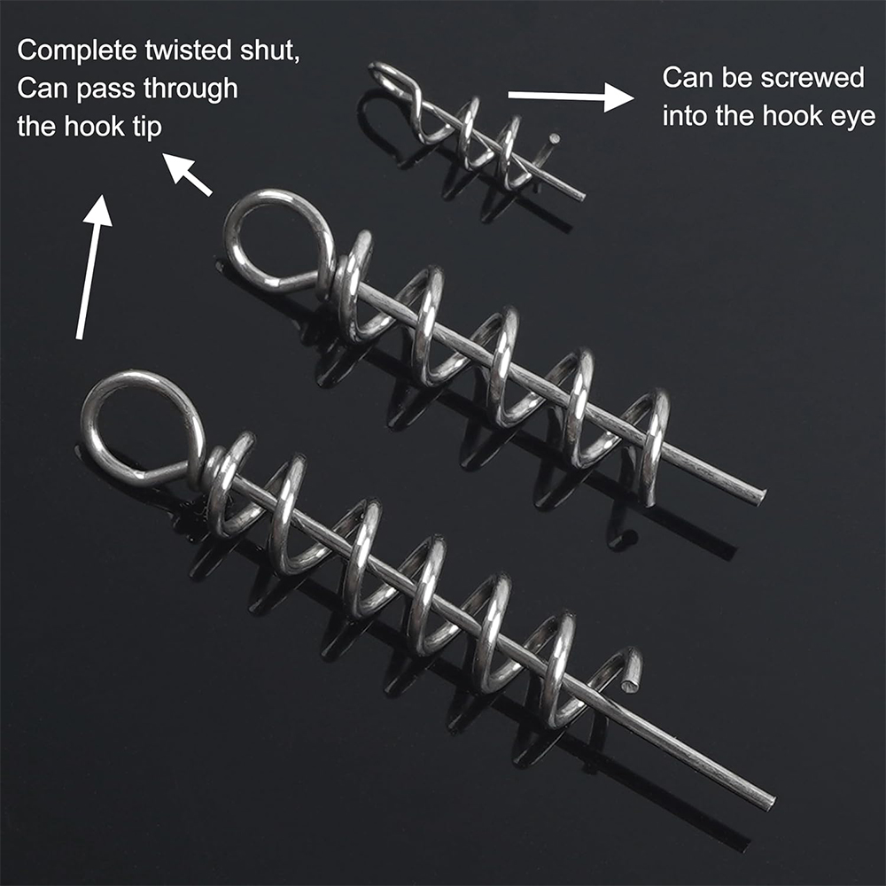 50Pcs Spring Twist Lock Fishin - مراجعة Fishing Equipment Hook وسعره