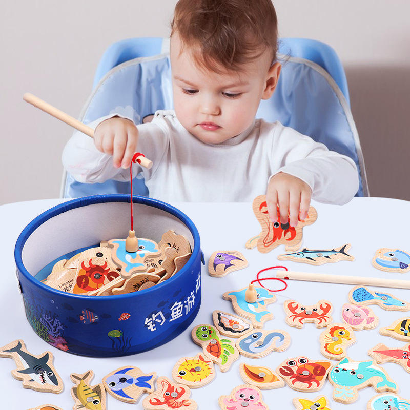 Wooden Magnetic Fishing Toys f - مراجعة Fishing Equipment For Kids وسعره