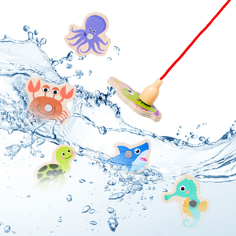 Wooden Magnetic Fishing Toys f - مراجعة Fishing Equipment For Kids وسعره
