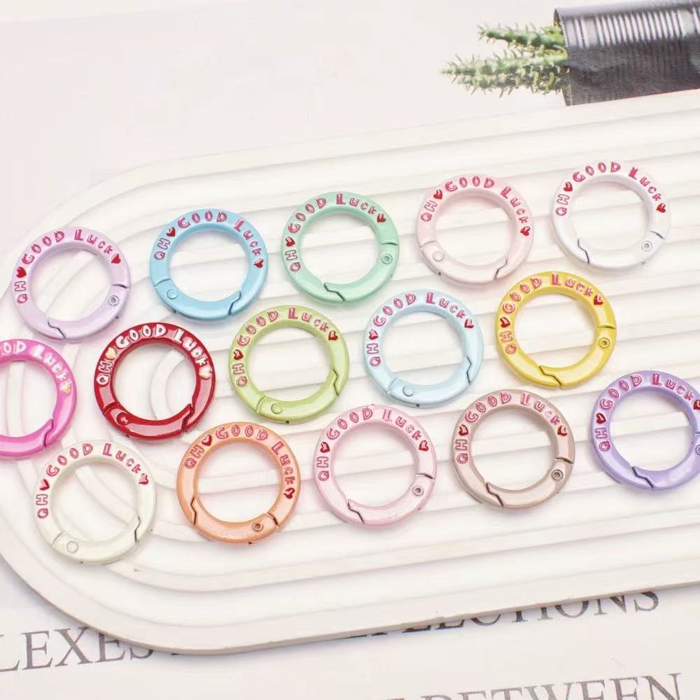 5pcs 27mm Good Luck Round Spri - مراجعة Circle Hook Set وسعره
