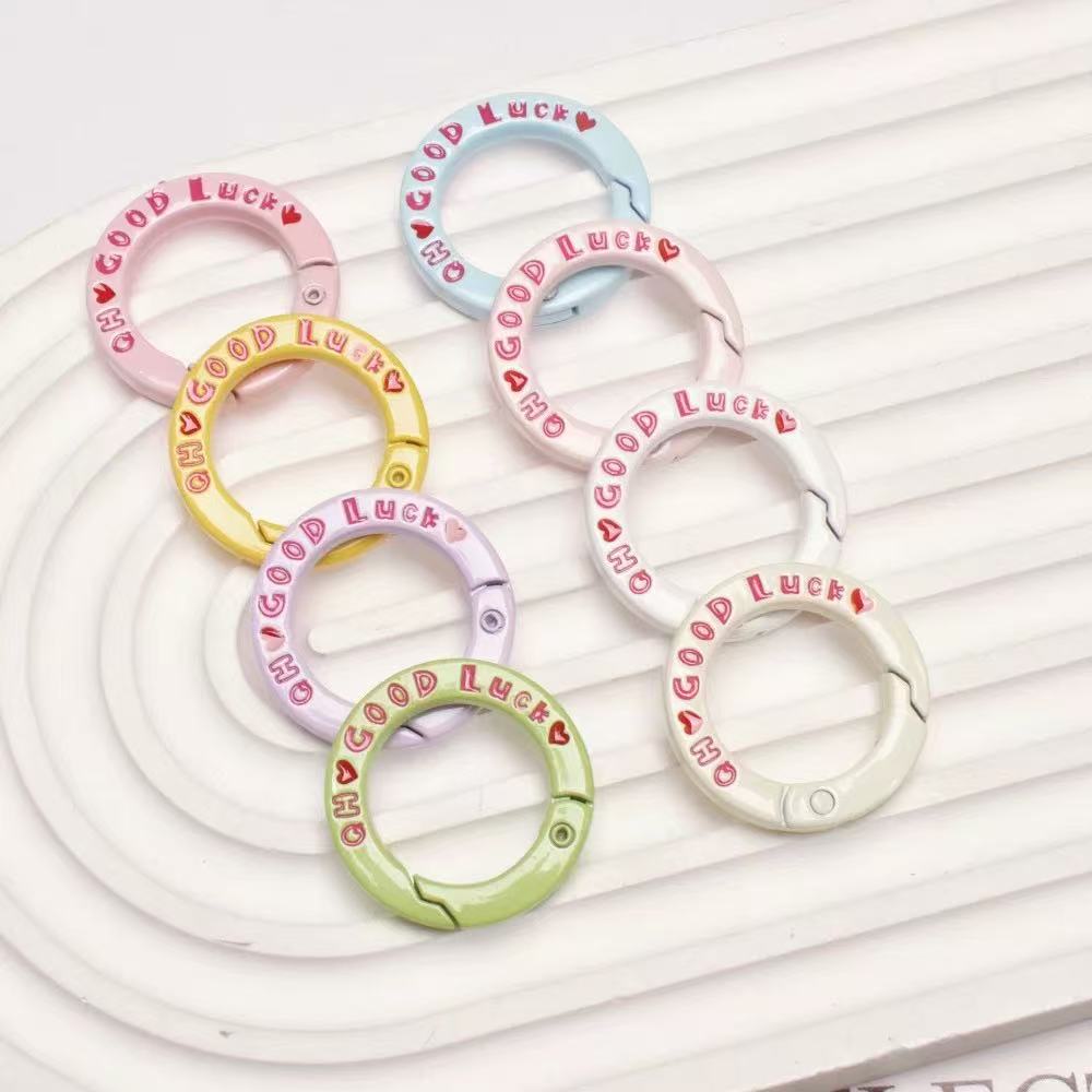 5pcs 27mm Good Luck Round Spri - مراجعة Circle Hook Set وسعره