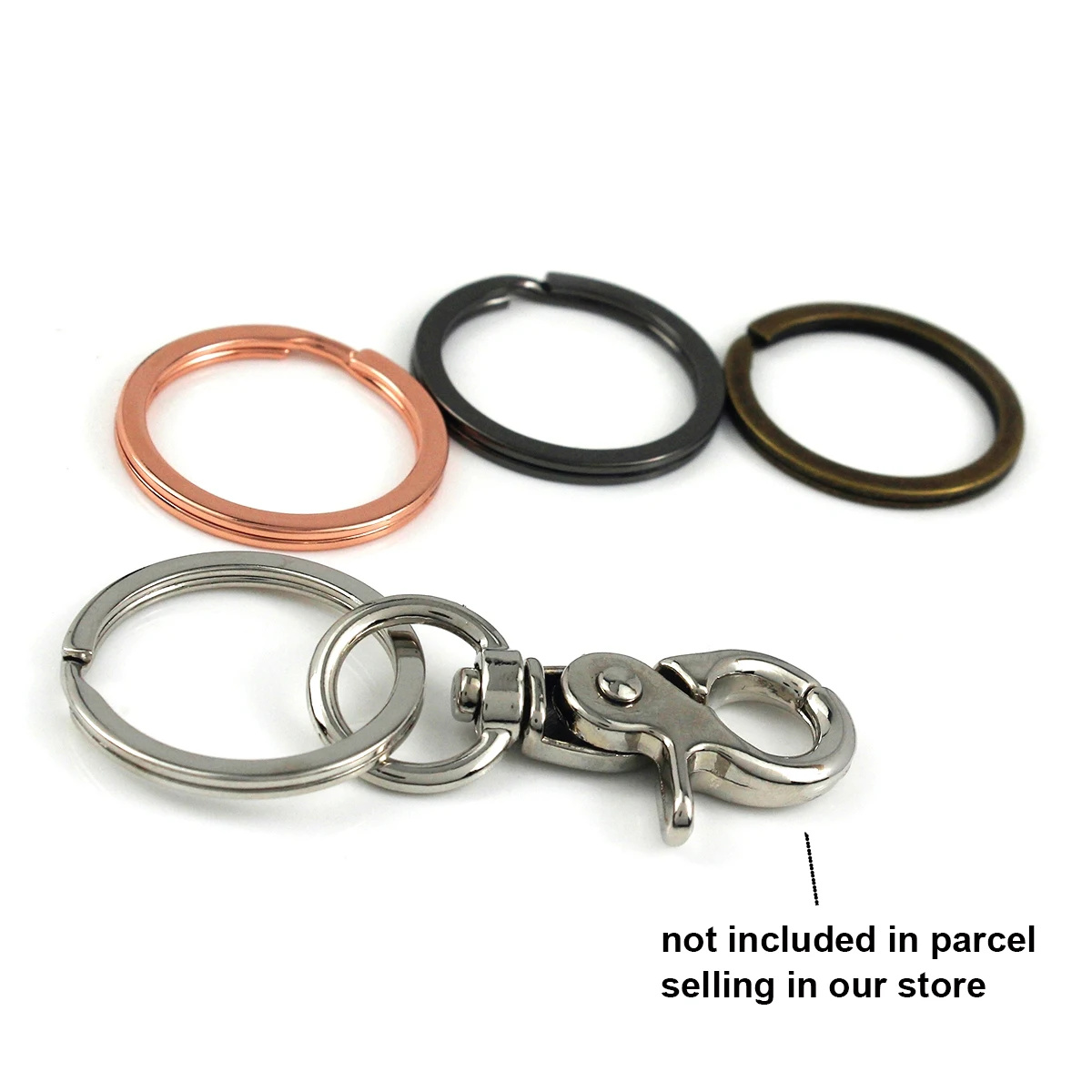 5/10pcs Metal Alloy Key Rings  - مراجعة Circle Hook Set وسعره