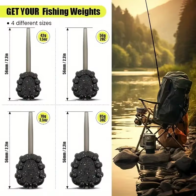 3pcs Carp Fishing Weights (42g - مراجعة Fishing Equipment Wholesale وسعره