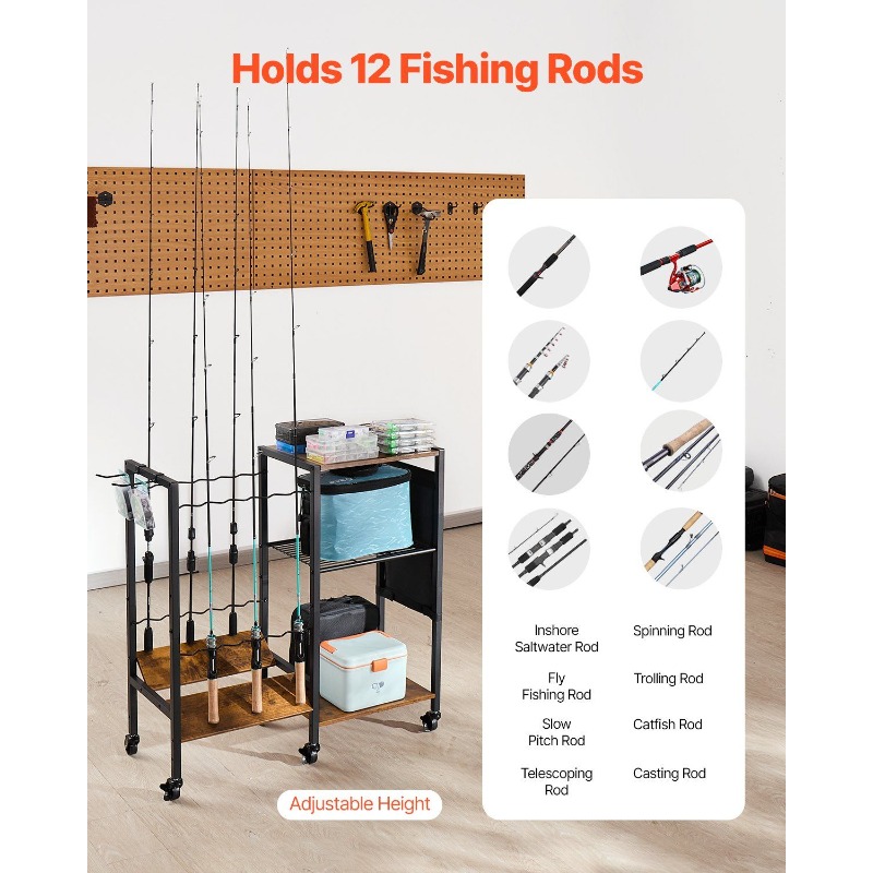 12 Pole Fishing Rod Holder Fis - مراجعة Rod Holder Fishing وسعره