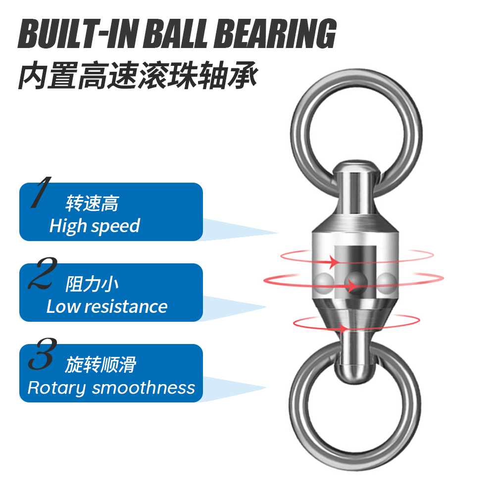 JIGGINGPRO Ball Bearing Swivel - مراجعة Fishing Equipment Hook وسعره