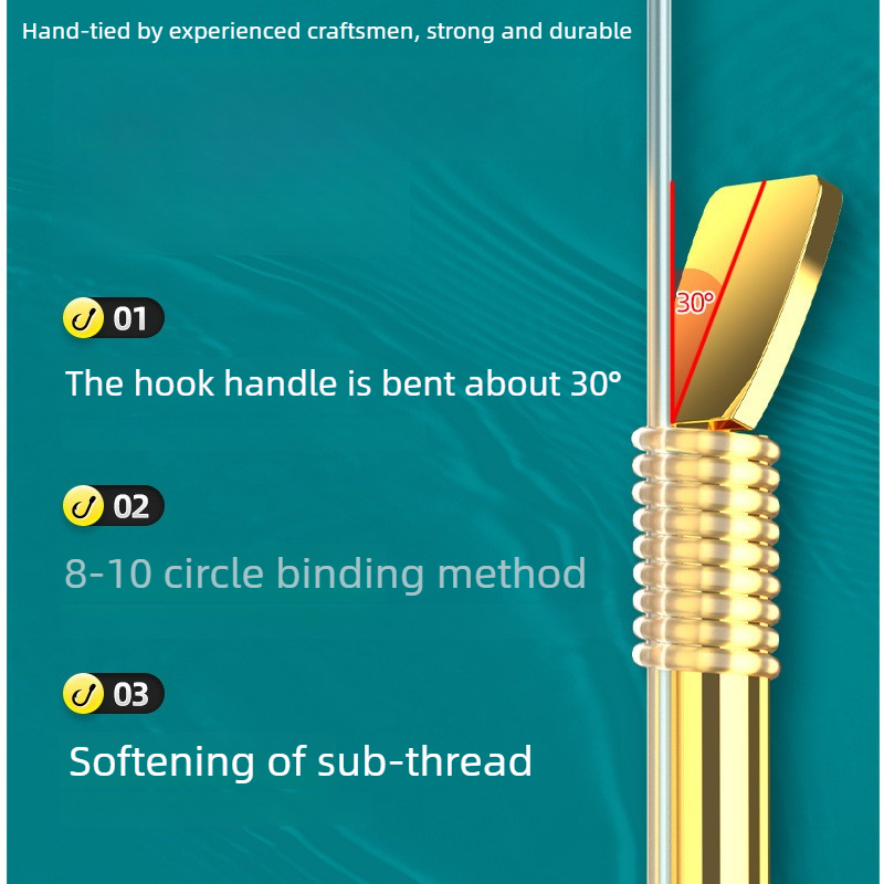 Pre-Tied Golden Barbed Hooks,  - مراجعة Snell Fishing Rig وسعره