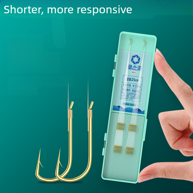 Pre-Tied Golden Barbed Hooks,  - مراجعة Snell Fishing Rig وسعره