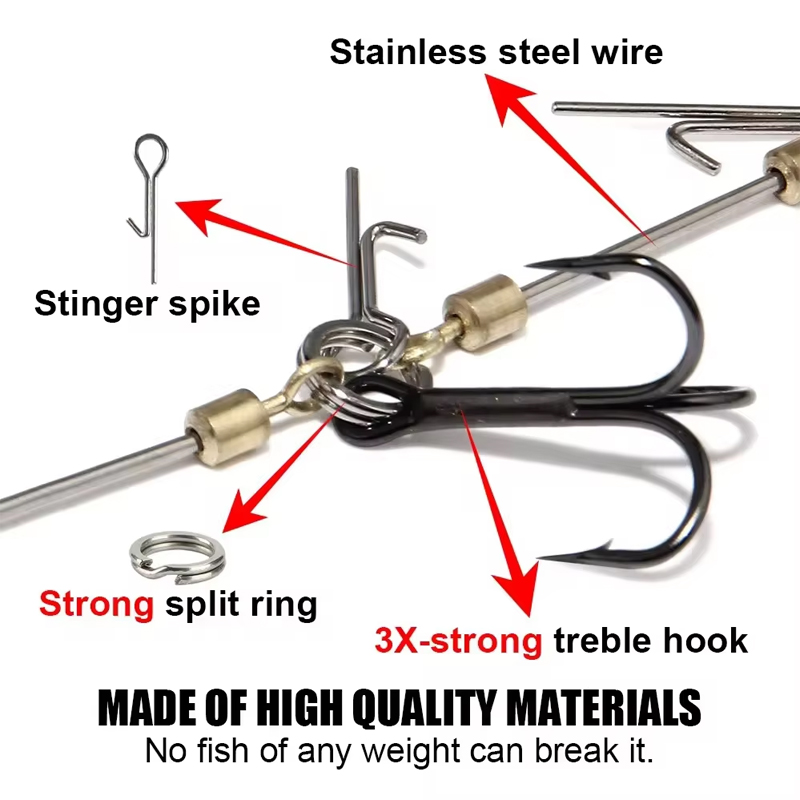 Fishing Hook Rigs Steel Leader - مراجعة Saltwater Fishing Hook وسعره