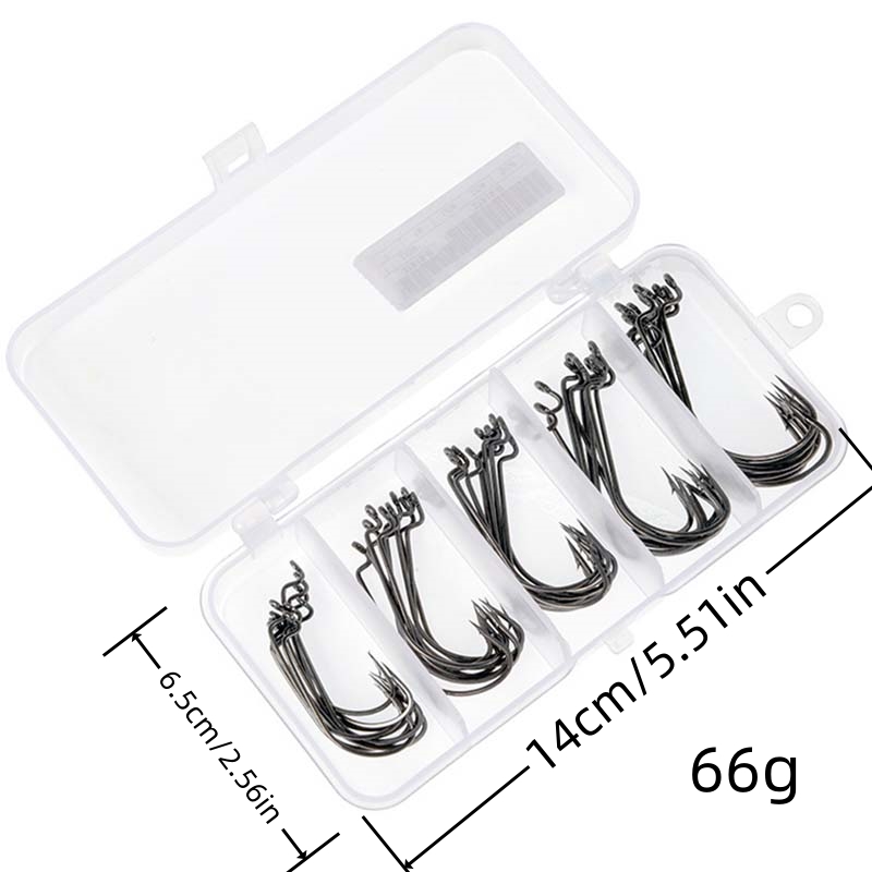 50Pcs/Box High Carbon Steel Fi - مراجعة Fishing Equipment Hook وسعره