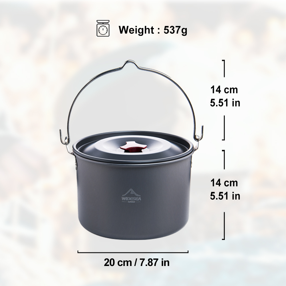 Widesea 4L Camping Hanging Pot - مراجعة Fishing Equipment Kitchener وسعره